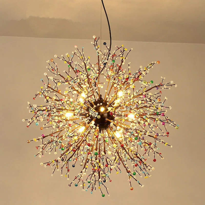 

chandelier round branch lamp northern Europe modern simple restaurant clothing store living room bedroom Chandelier