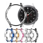 Защитный чехол для Samsung Galaxy Watch 4 Classic 46 мм 42 мм, чехол с покрытием из ТПУ, защита от падения, бампер, аксессуары для часов
