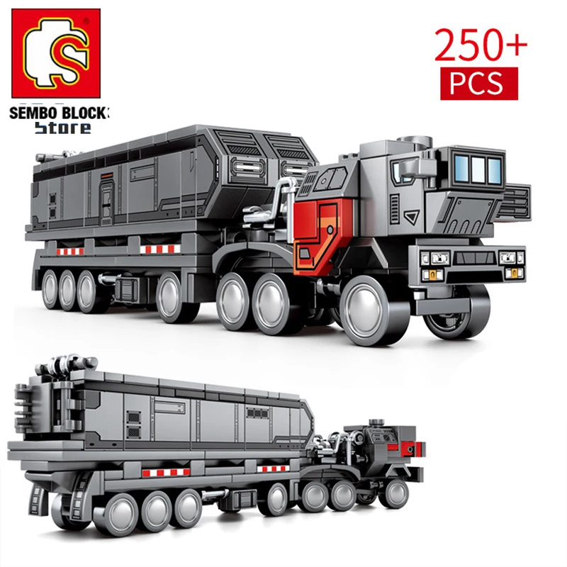 Строительные блоки SEMBO грузовики для транспортировки городские фигурки