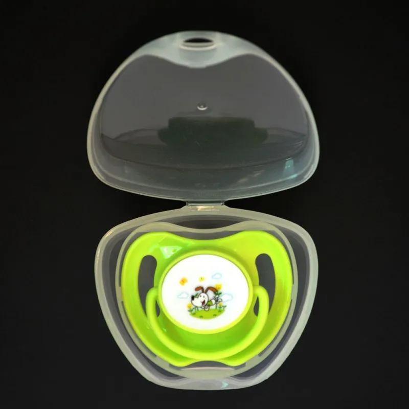 Портативный новорожденных детская пустышка на цепочке с прищепкой чехол коробка