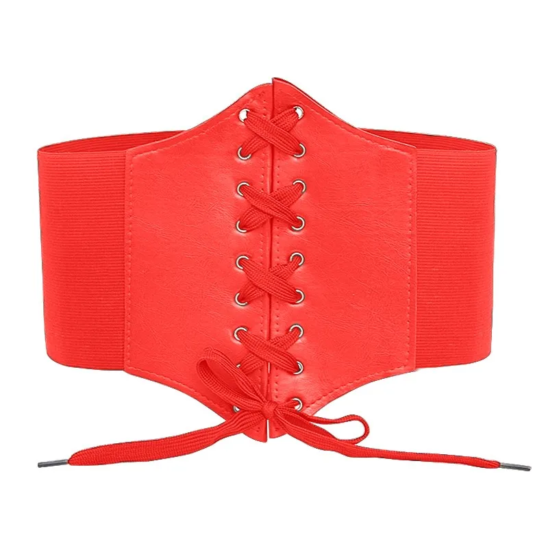 

Women Minimalism A wide Girdle For A Lady In A Fashionable Extra Wide Court