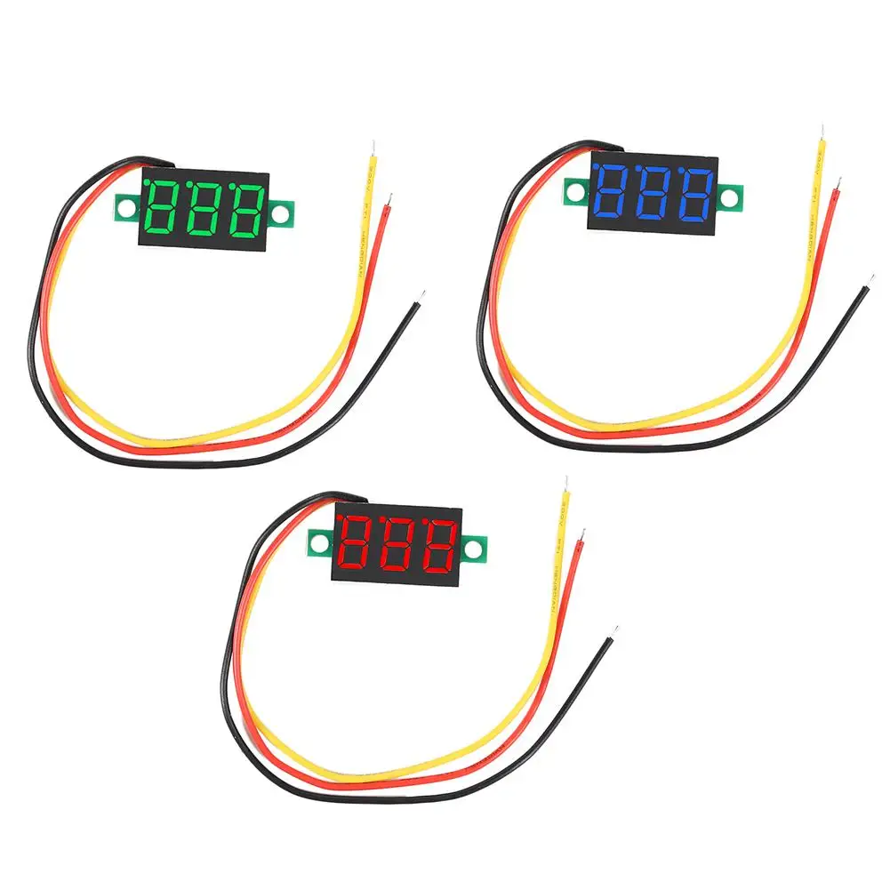 

0.36 inch 12V Car Voltmeter LED Digital Voltmeter Voltage Meter Adjustable Volt Detector Tester Monitor DC 4.7-32V 2 Lead Wire