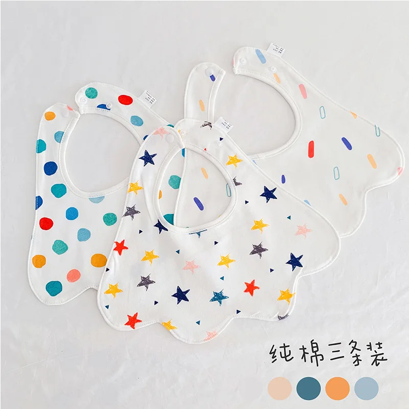 

3 шт./комплект, детский хлопковый нагрудник в Корейском стиле