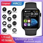 Смарт-часы HW22 мужскиеженские с экраном 1,75 дюйма HD и поддержкой Bluetooth