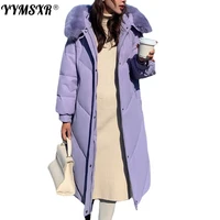 winter womens cotton coat long 2022 new korean style fashion slim warm down cotton hooded ladies jacket long sleeve temperament