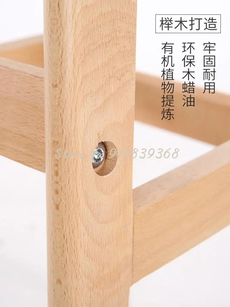 Nordic барный стул из массива дерева Семья Ретро стойка регистрации стульчик для