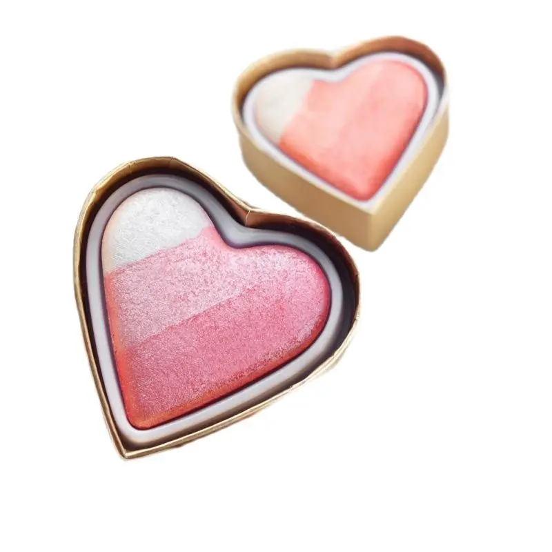 Новые бронзаторы и хайлайтеры в форме сердца многофункциональные осветляющие