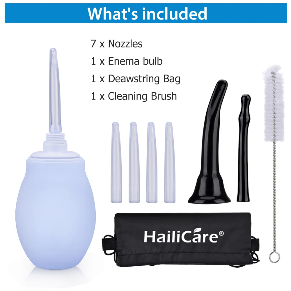 Новейший комплект клизмы с 7 насадками для анальной анального душа клизмы|Товары