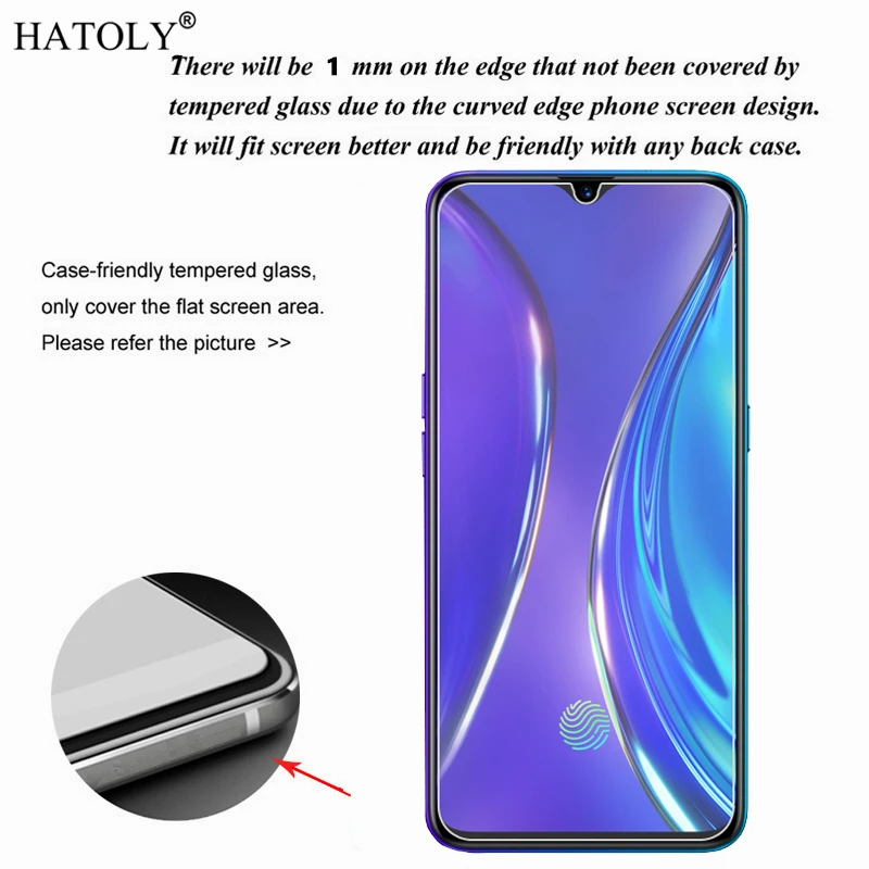 Закаленное стекло для OPPO Realme XT Защитная пленка экрана телефона 9H 2 шт.|Защитные