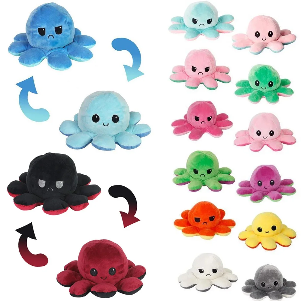 

Cute Kids Tow-sidee Octopus Toys pulpo Octops Doll Party Flip 2021 Funny Toy pulpo Accessories Ornaments juguete Pulpo Toy