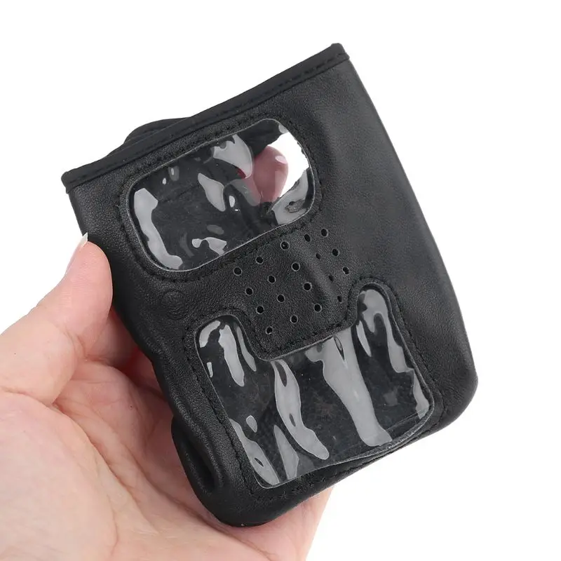 

Soft Leather Case Walkie Talkie Protective Cover for Yaesu VX-6R/7R VX-6E Handheld Two-way Radio