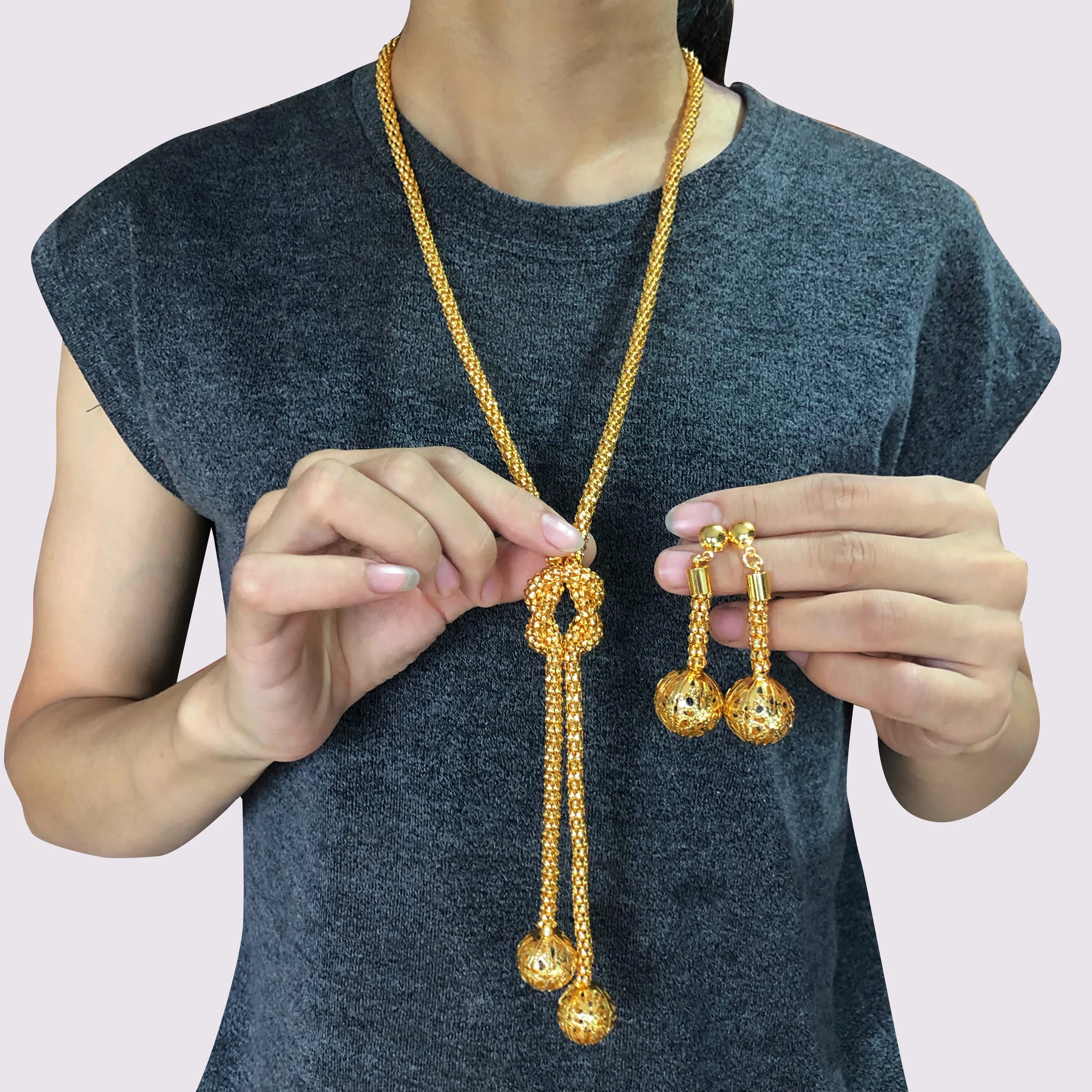 Wando набор золотых ювелирных изделий из бисера для женщин нигерийский Дубай