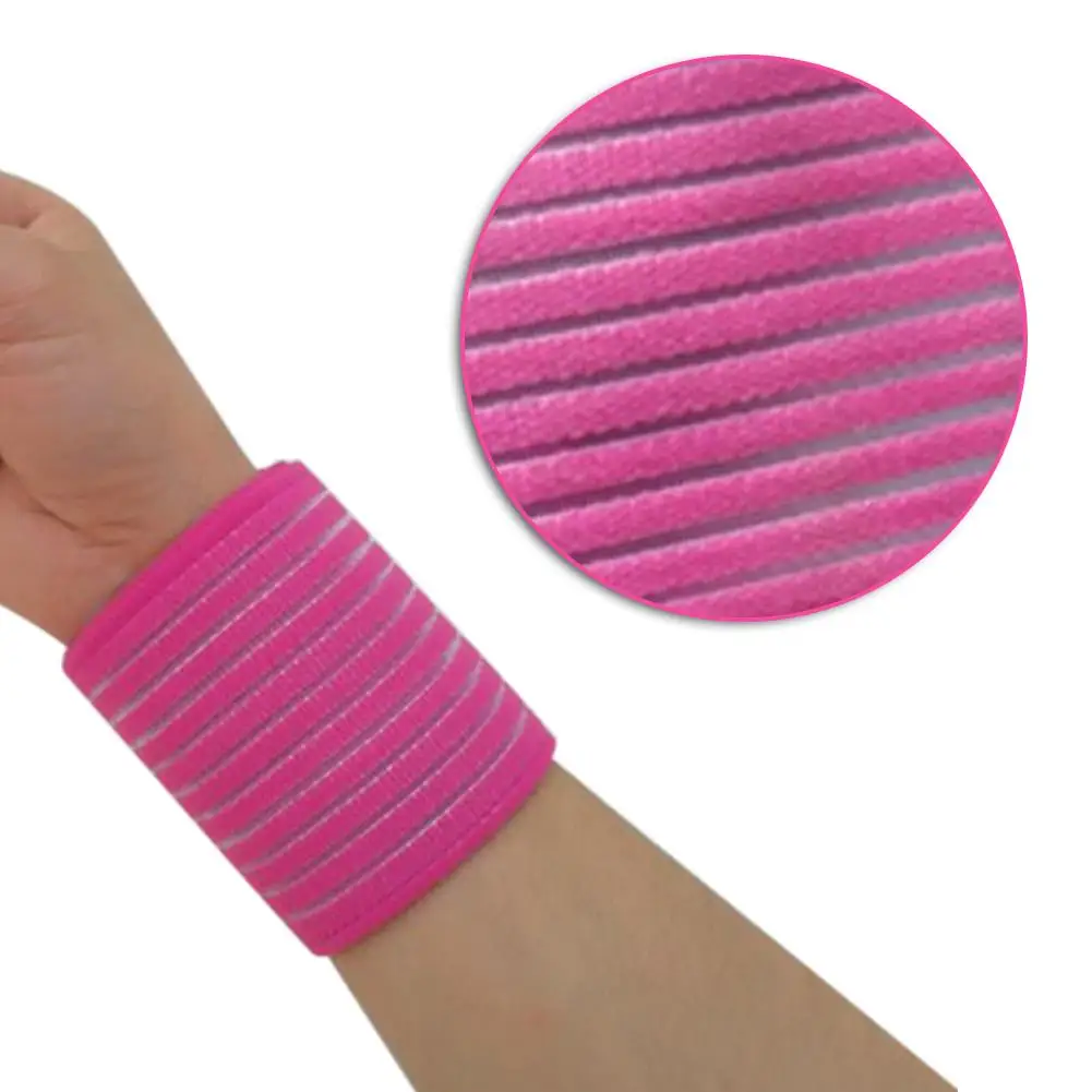 Эластичный спортивный браслет для фитнеса йоги корректирующий бандаж розовый