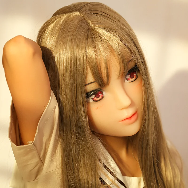 XUN) ручная работа, силиконовая полусексуальная женская маска Kigurumi Аниме косплей, кукла Трансвестит, маска