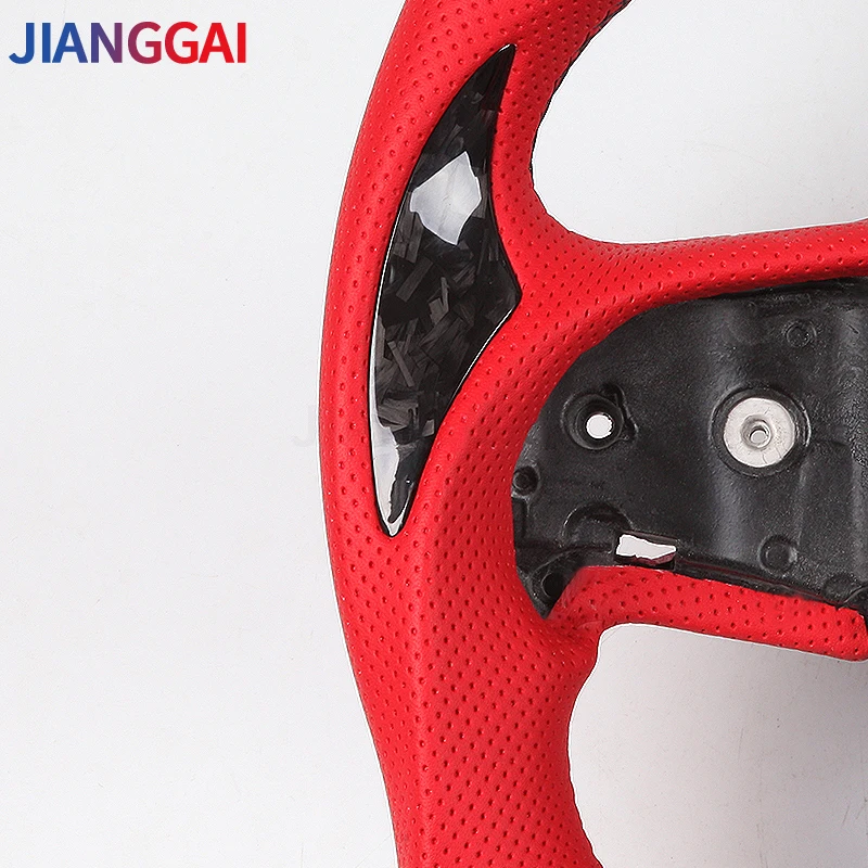 Рулевого колеса светодиодный Дисплей углеродное волокно красного цвета из