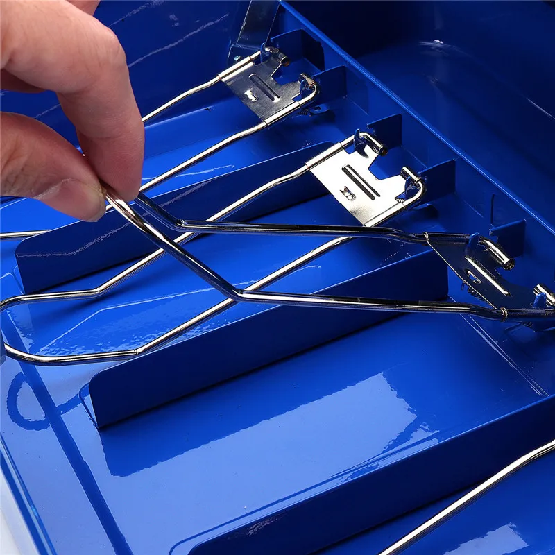 Синий Портативный ящик для наличных денег 12 дюймов с ящиком запираемый