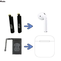 real 25mah goky93mwha1604 replace battery for air pods 1st 2nd a1604 a1523 a1722 a2032 a2031 for air pods1 for airpods 2 battery