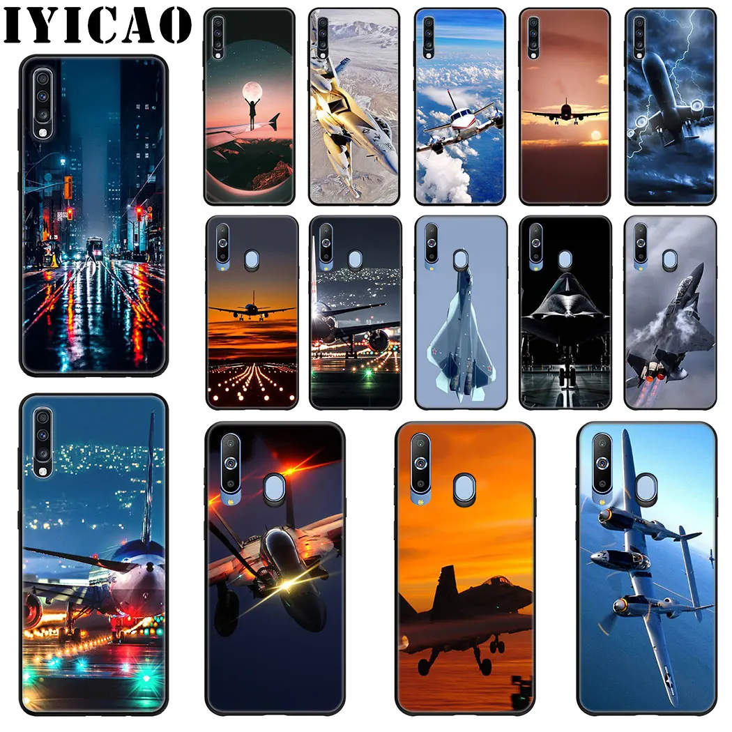 IYICAO истребитель пропеллер самолет Мягкий силиконовый чехол для телефона samsung J6 A9