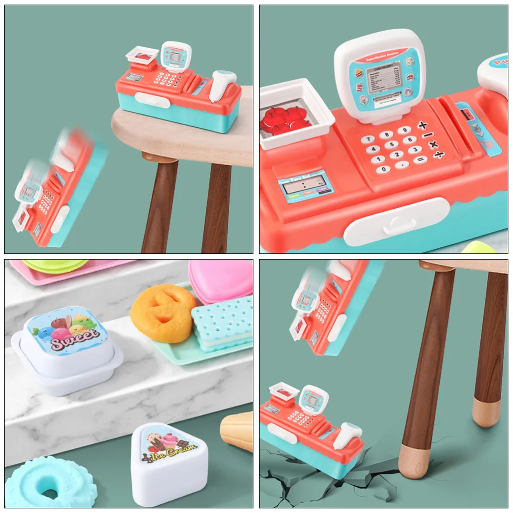 

1 Set of Simulation Cash Register Pretend Shopping (Random Color)