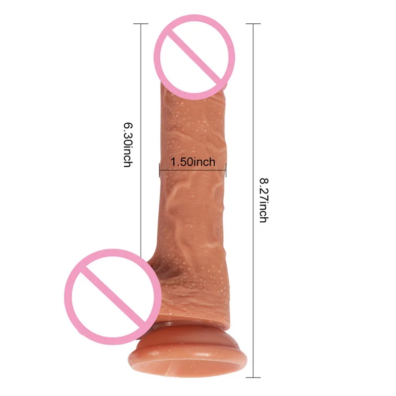 Реалистичный огромный фаллоимитатор с двойной головкой искусственный пенис