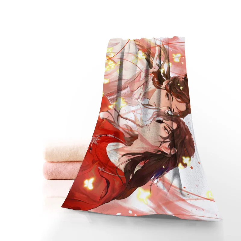 

Custom Tian Guan Ci Fu Anime Bath Towel Washcloth Home Textile Travel Hand Face Towel Microfiber Bathroom Towels For Adult 0913