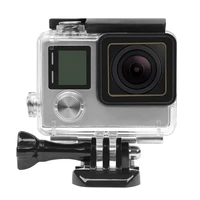 40m underwater waterproof housing case cover for gopro hero 4 strip 3 plus camera transparent protective shell clear shooting