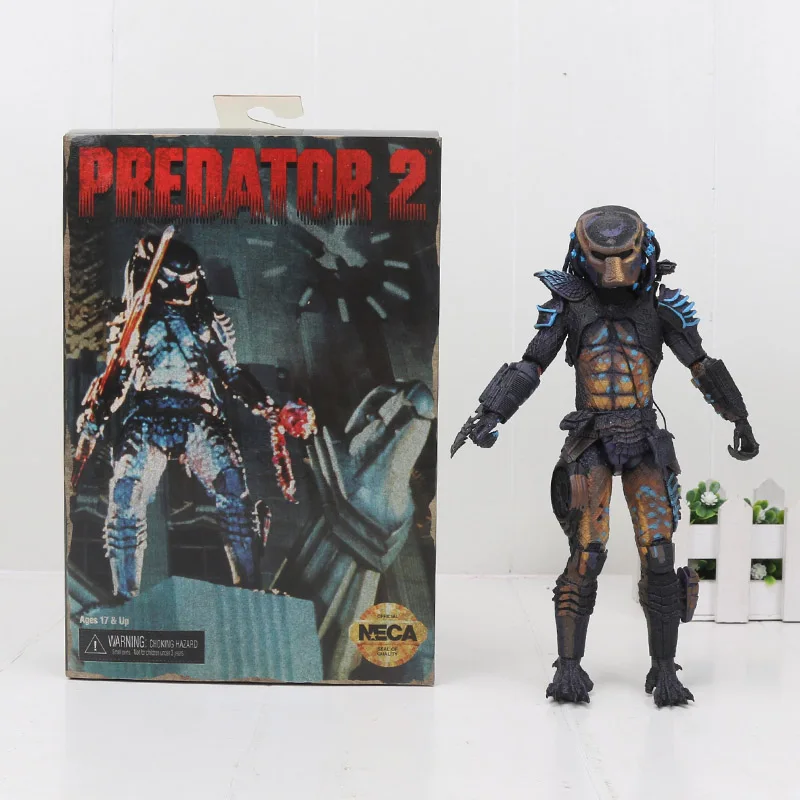 in box predator 2 Инопланетянин NECA игра инопланетянин 3 8bit Чужой против Хищника 2 модели игрушки коллекции подарки - Цвет: in box predator 2