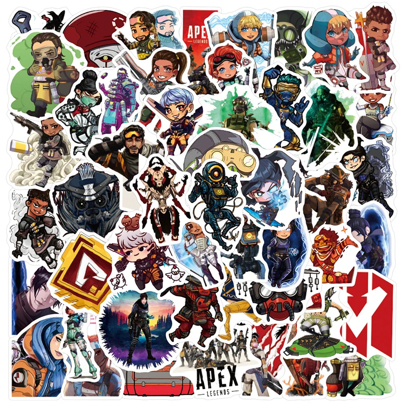 

10/30/50PCS Anime Apex Legends Game Stickers Graffiti Waterproof Skateboard Fridge Laptop Travel Luggage DIY Classic Toy Gifts