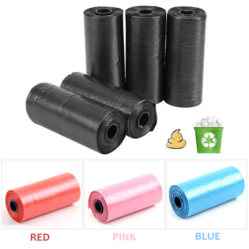 15 шт./рулон биоразлагаемые пакеты для уборки собак и щенков|Совки мешочки сбора