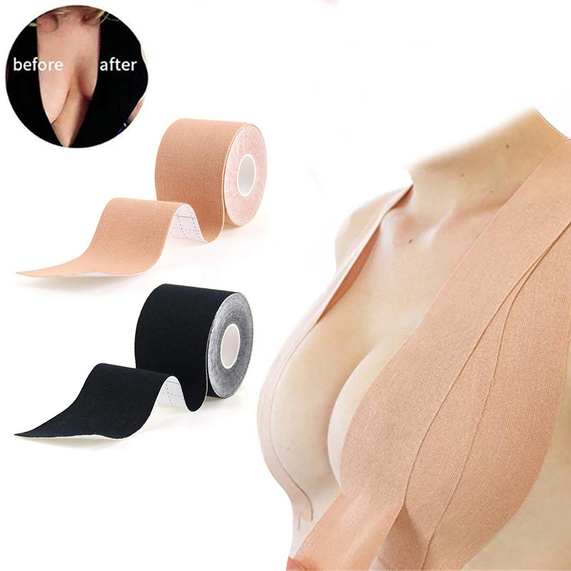 

Transparent Breast Lift Tape Fashion Body Boob Push Up bob Tape Invisible boobtape Bra for Big Breas and Women Dress or Clothes