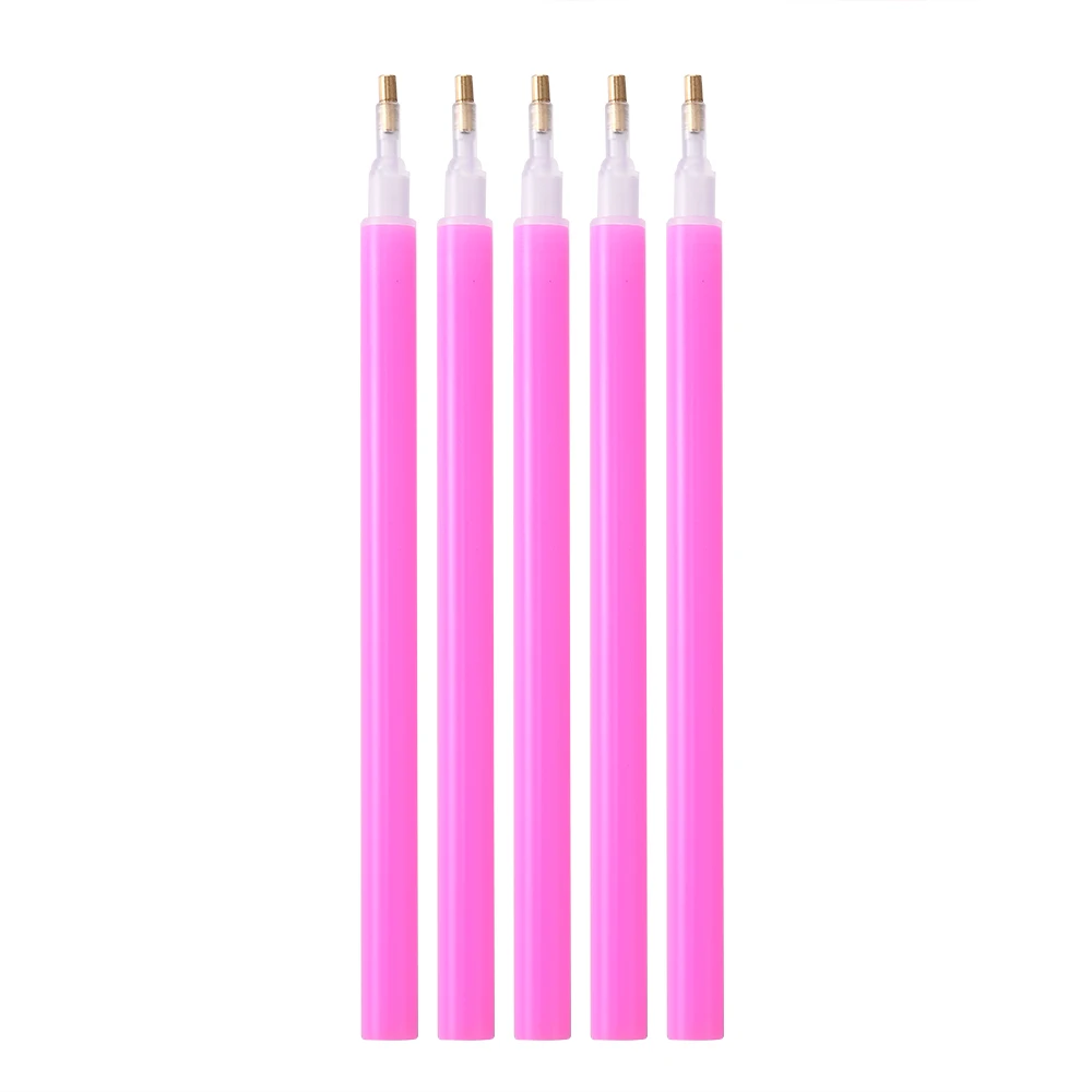 

5 Pcs Nail Art Tools Nail Rhinestone Gem Picker Pink Crystal Dotting Pen Pretty Manicure Professional Ongles Materiel Professio