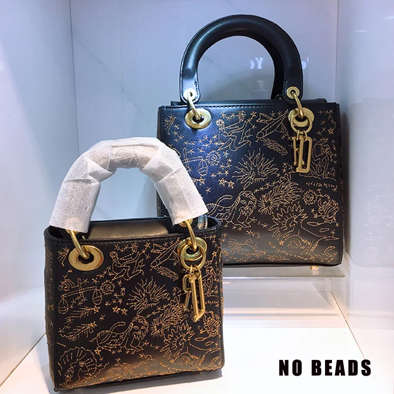 

Heavy craftsmanship, beading, embroidery, patterns, retro, leather, handbags, ladies, new fashion, one-shoulder messenger bags