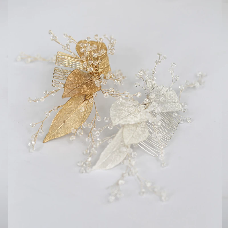 Женские Длинные гребни для волос с кристаллами 2 цвета|Украшения волос| |