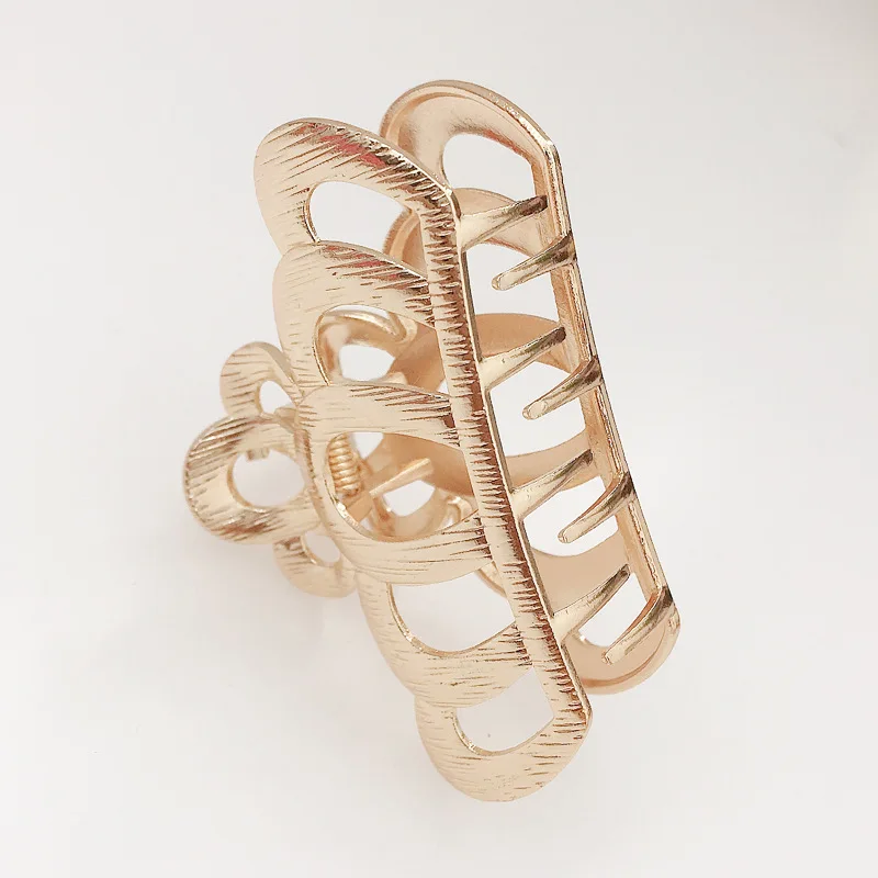 Новые модные экстравагантные большие листья геометрический коготь для волос