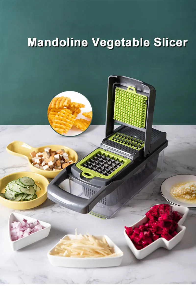 Vegetable Cutter Kitchen accessories Mandoline Slicer Fruit Dicer Cutter Potato Peeler Carrot Cheese Grater Vegetable Slicer