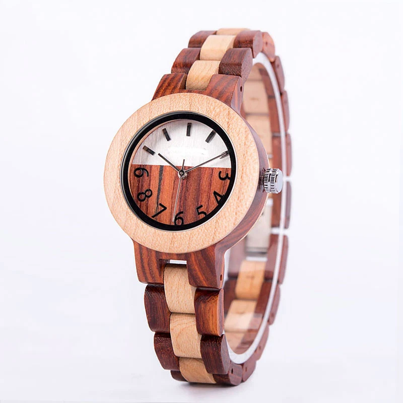 Custom Logo orologio donna Luxury Ladies Wood Watch womens Quartz Watch Wrist relogio feminino