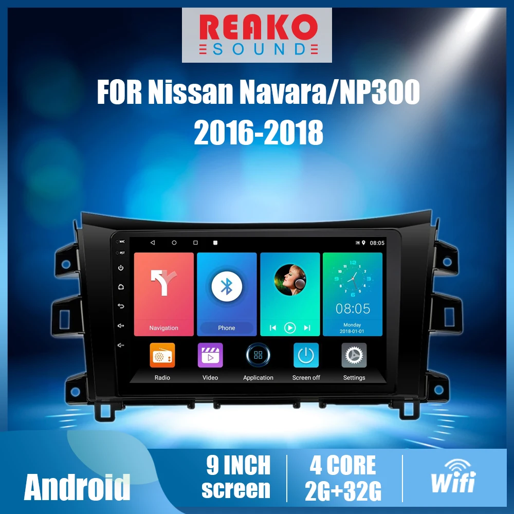 

REAKOSOUND 9" Android 2Din Car Radio For for Nissan NAVARA Frontier NP300 2016-2018 Multimedia Video Player GPS Navigation