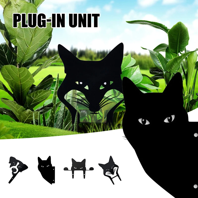 

Metal Animals Art Silhouette Decoration Exquisite Wrought Iron Garden Stake Tree Ornament for Home Courtyard GHS99