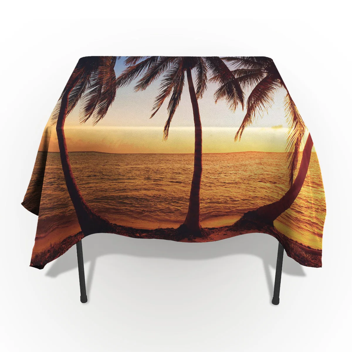 Закат кокосовой пальмы пляжный стол чехлы домашние мужские Дешевые скатерти