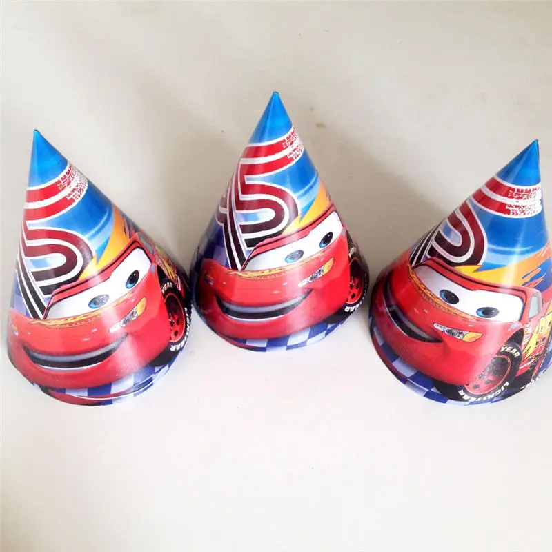 caps 6pcs 24 шт./компл. Lightning Mcqueen со вставленной картой продукция изображение декорирование тортов капкейк Палочки малыш День рождения украшения свадебные сувениры - Цвет: caps 6pcs