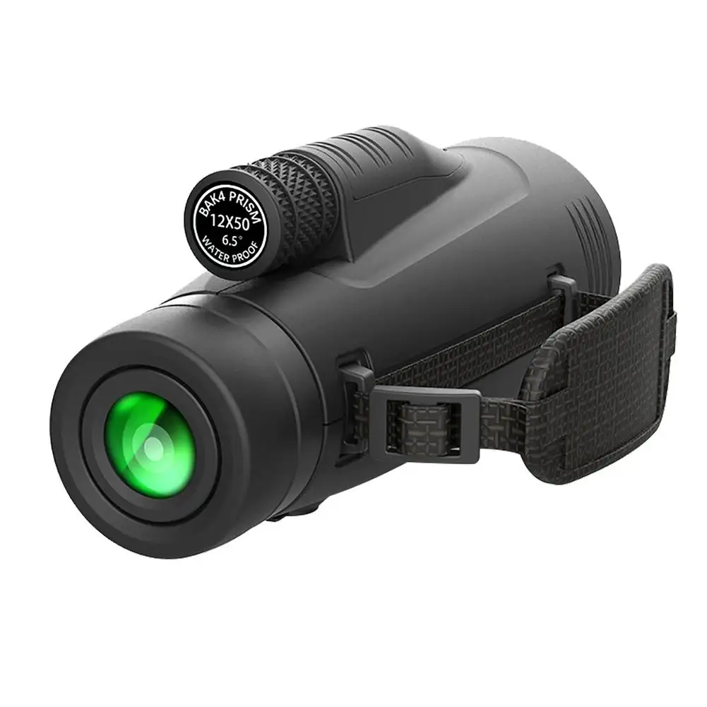 

Monocular Telescope12X50 HD 2021 High Power Waterproof Monocular With All-Optical Glass Lenses Telescope With Smartphone Adapte