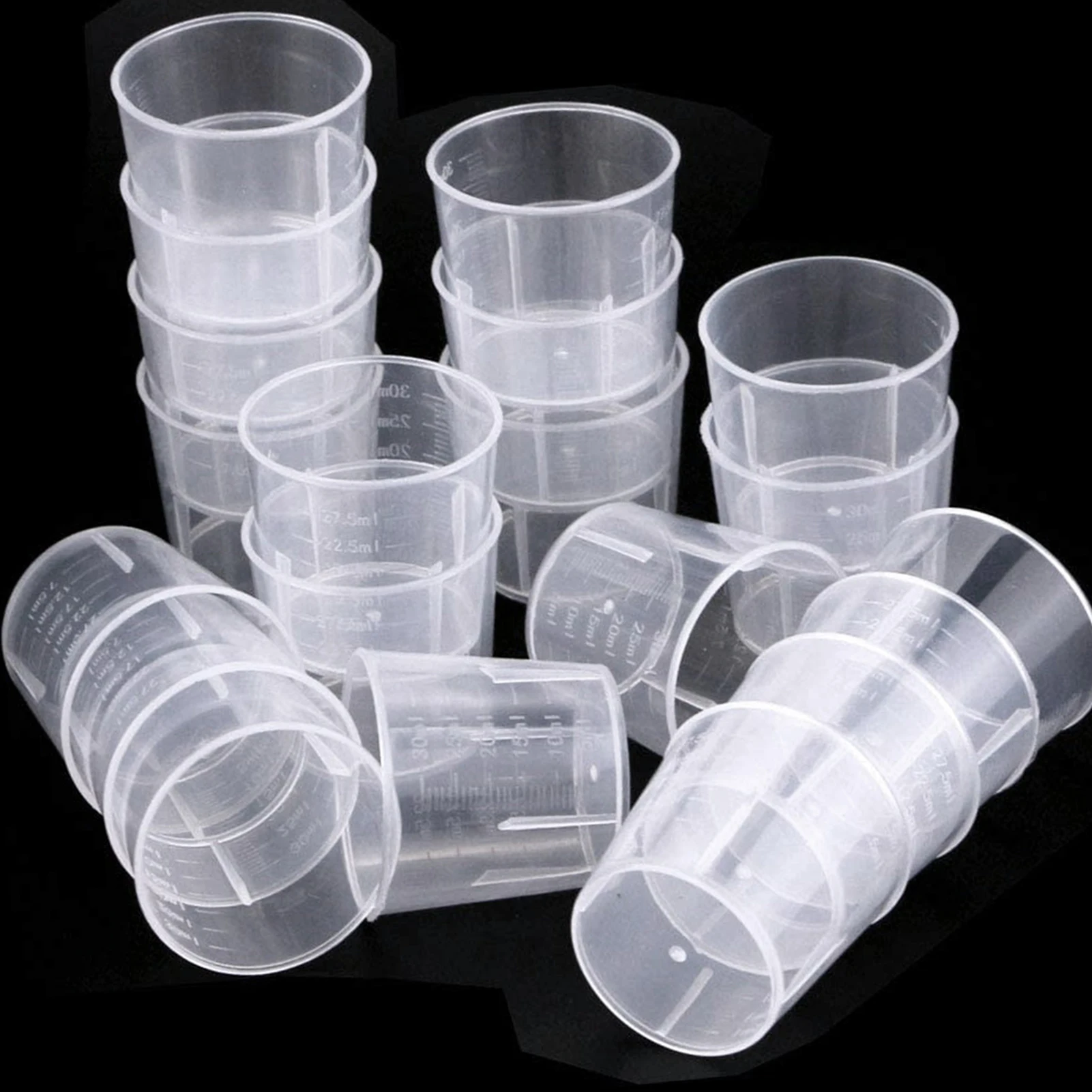 

20Pcs 60ML Plastic Measuring Cup Kitchen Cooking Laboratory Graduated Beaker