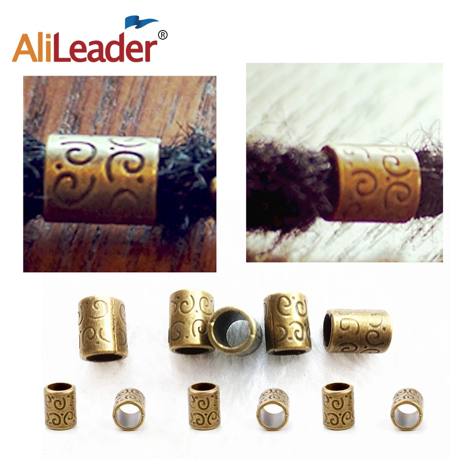 Alileader модные бусины-трубы ювелирные изделия бусины для волос дреды косы манжеты