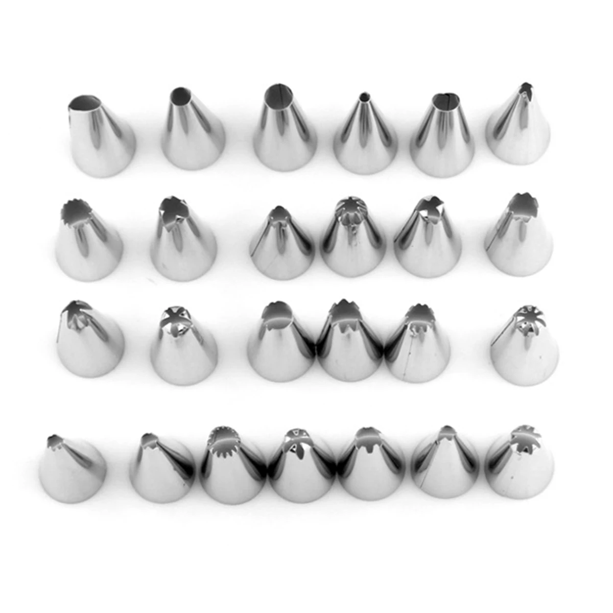 Силиконовый кондитерский мешок с насадками многоразовый набор из 48 насадок 25