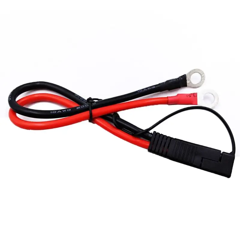 

Battery Charging Cable SAE to O Ring Terminal Connectors Harness 10AWG Quick Disconnect SAE Cable for Motorcycles, Cars