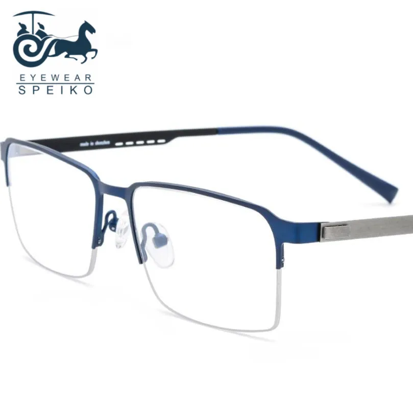 

Ультралегкие оправы из чистого титана 8842, мужские очки в деловом стиле, очки для чтения при близорукости, 1,74 анти-синие линзы