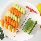 Поворотный нож, овощерезка, спиральный слайсер, ручной ролик, спиральный резак для резки фруктов, кухонные аксессуары, инструмент