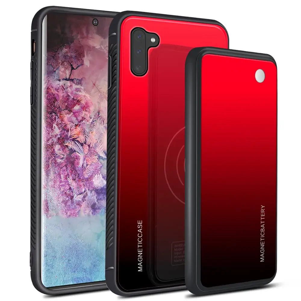 5000 мАч магнитный Power Bank чехол для Samsung Galaxy Note 10 плюс беспроводной зарядки