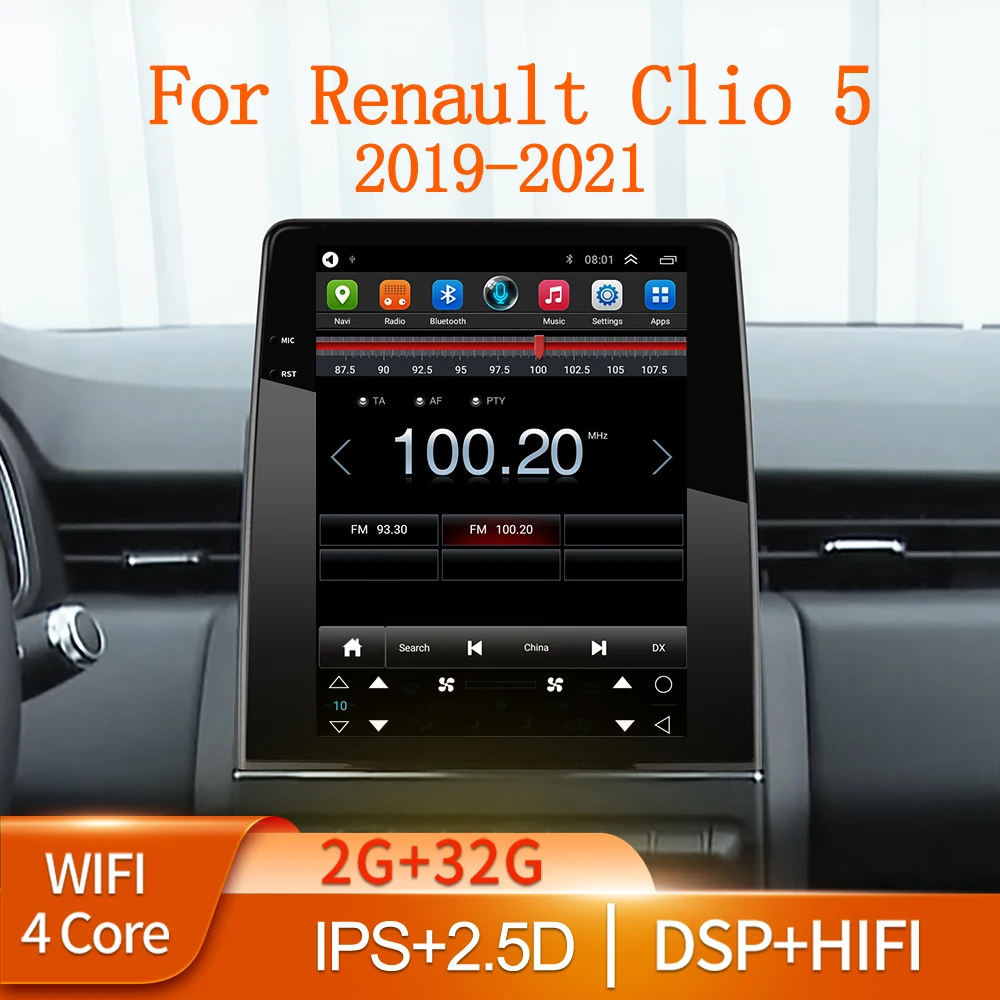 Автомагнитола на Android 10 мультимедийный видеоплеер для Renault CLIo5 CLIo 5 2019 2020 2021