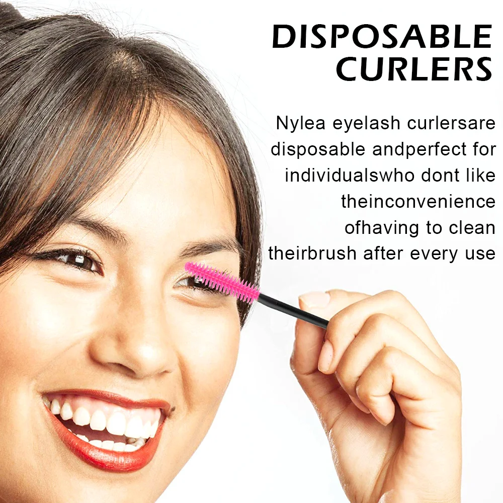 

50 Pcs Disposable Eyelash Extension Silicone Eyelash Brush Comb Mascara Wand Eye Lashes Extension Tool Professional Makeup Tool